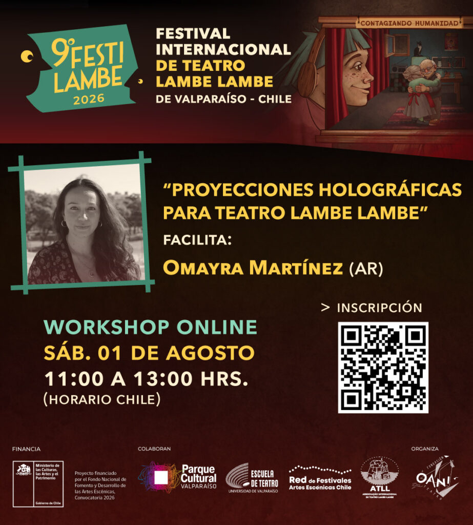 WORKSHOP ONLINE Nº 3  – PROYECCIONES HOLOGRÁFICAS PARA TEATRO LAMBE LAMBE